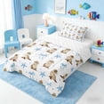thumbnail image 2 of Manfei Watercolor Sea Lion Twin Comforter Sets for Kids Boys and Girls, Starfish Bow Dot Bedding Set, Reversible 2-Piece, 1 Comforter and 1 Pillowcase, 2 of 6