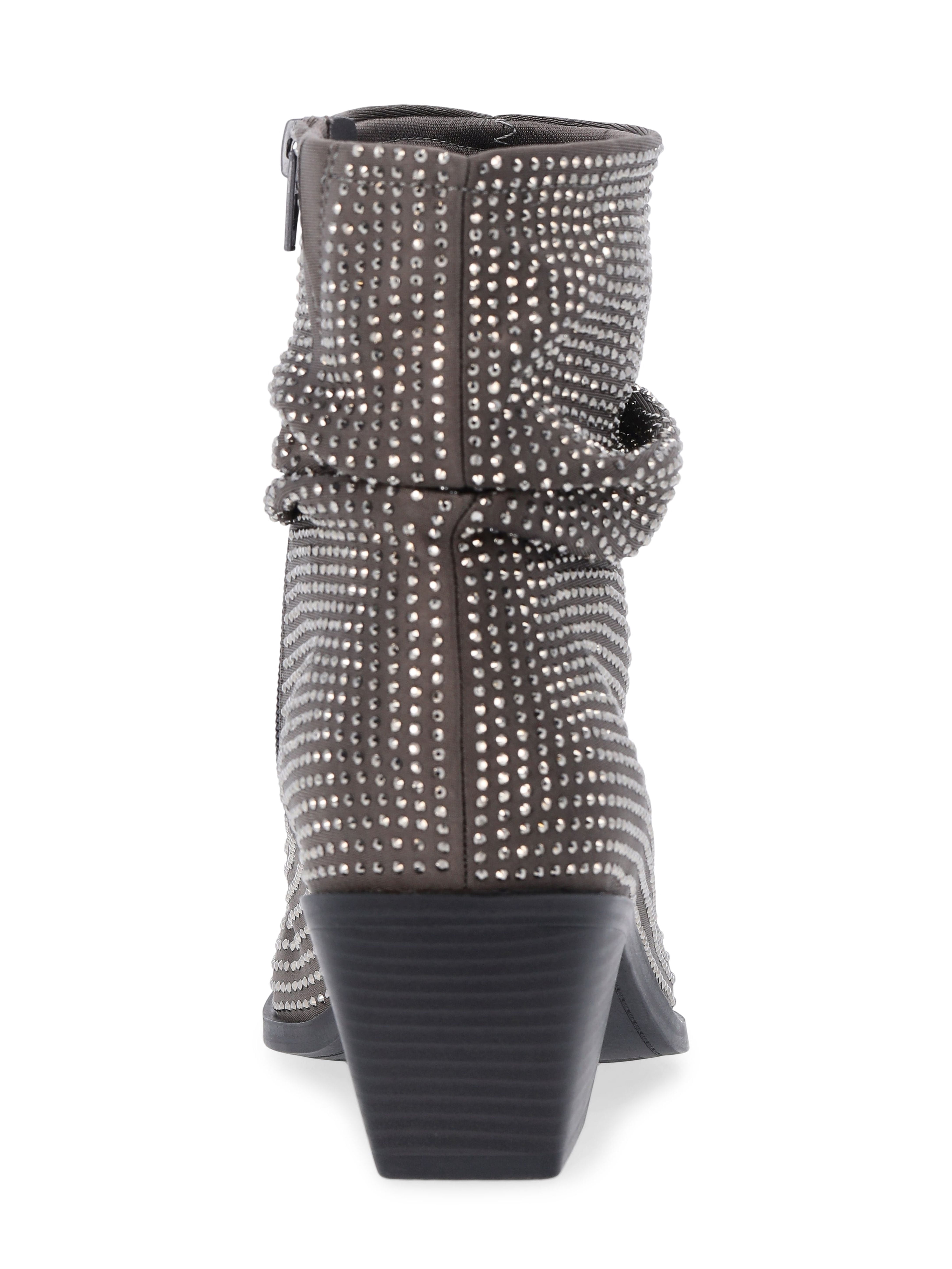 Time and Tru Women's Glitter Western Ankle Boots