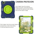 thumbnail image 6 of Dteck Kids Case for iPad Air 11 inch 2025/2024,Heavy Duty Silicone Cover with Stable Kickstand, Multi-Functional Grip, Carrying Strap, Pencil Holder for iPad Air 11-in. M3/M4,Navy+Green, 6 of 11