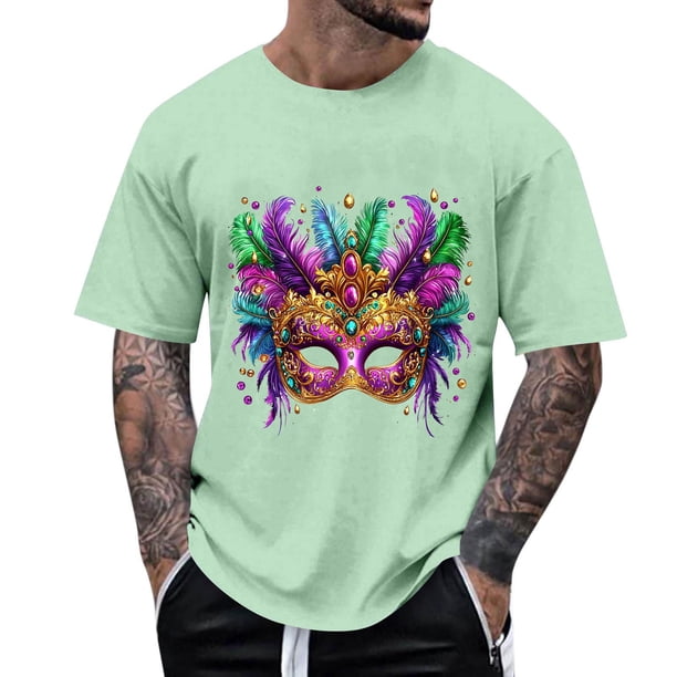 Ceisia Men's Summer Casual Printed Button-Up Turndown Collar/Lapel Gift Short Sleeve Shirt - Comfortable Daily Outdoor Wear