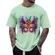thumbnail image 1 of Ceisia Men's Summer Casual Printed Button-Up Turndown Collar/Lapel Gift Short Sleeve Shirt - Comfortable Daily Outdoor Wear, 1 of 5
