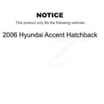 thumbnail image 2 of Transit Auto Front Rear Disc Brake Rotors and Semi-Metallic Pads Kit for Car 2006 Hyundai Accent Hatchback K8S-101216, 2 of 11