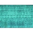 thumbnail image 1 of Ahgly Company Indoor Rectangle Abstract Turquoise Blue Contemporary Area Rugs, 8' x 12', 1 of 4