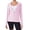 Pink, variant on Women's Sun Protection Athletic Jackets with Hood Lightweight Long Sleeve Track Tops Full Zip Up Workout Activewear with Pockets