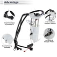 thumbnail image 4 of Electric Fuel Pump Assembly for Chevy Cavalier 1999-2000 Malibu 1998-1999 2.2L 2.4L Fuel Filter Pump Module with Inlet Strainer No.19179627, 4 of 8