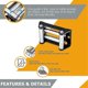 thumbnail image 4 of unique High qualityWinch Roller Fairlead Cable Lead Guide Cable Lead with Installing BOLT CENTERS Compatible with ATV WINCHES UTV Accessory, 4 of 5