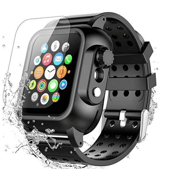 44mm Waterproof Apple Watch Case Band Built-in Screen Protector Series 6/5/4SE