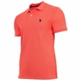 thumbnail image 2 of U.S. POLO ASSN. Men's POLO - Piqué Cardé, Logo Brodé, Coton Orange P (Petit), 2 of 3
