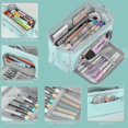 thumbnail image 2 of School Pencil Case Large Capacity Pencil Case With Handle Pencil Case Girls School Supplies Stationery Makeup Bag Desk Organizer For Boys Kids Student, 2 of 5