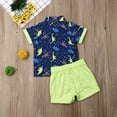 thumbnail image 7 of Toddler Baby Boy Flamingo Short Sleeve Button Down Shirt  Casual Shorts Set Summer Outfits 12M 18M 2Y 3Y4Y 5Y, 7 of 7