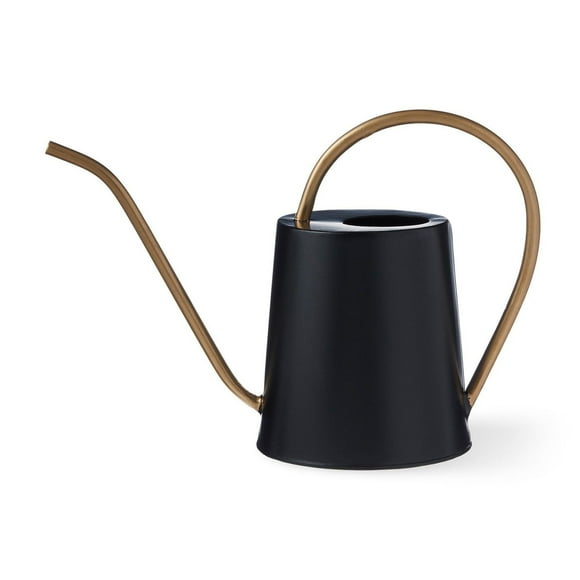 Petit arrosoir FRAÎCHE collection printanière en métal noir 2 litres Taille unique