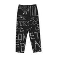 thumbnail image 4 of Fotbe Black Scientific Women's Pajama Pants,Sleepwear Pants,Pj Bottoms Drawstring And Pockets-XX-Large, 4 of 9