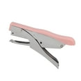 thumbnail image 4 of Grapadora de mano, superficies esmeriladas ergonómicas, grapadora de alicates portátil, documentos de encuadernación para el hogar, la escuela y la oficina, color rosa, 4 of 12