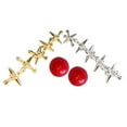 thumbnail image 4 of WE Games Metal Jacks in a Cotton Canvas Bag - 5 Silver & 5 Gold Jacks - 2 Bright Red Rubber Bouncy Balls-Natural Canvas Bag, 4 of 8