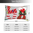 thumbnail image 2 of Fuzoiu Christmas Gnome With Love Print Pillow Case with Hidden Zipper,Pillow Covers,Soft and Comfortable Pillowcase-16"x24", 2 of 6