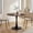 Black Dark Walnut, variant on Small Square Tulip Dining Table - Modern White & Gold Kitchen Table for 2-4