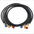 thumbnail image 2 of 1.8M 3 Set Black Anti-Explosion Refrigerant Tube for R12, R22, R134A, 404,502,HVAC Automotive Refrigerant Charging Kit, 2 of 8