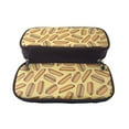 thumbnail image 5 of Lsque Hot Dogs Printed Big Capacity PU Leather Pencil Case Large Pencil Pouch Stationery Pen Bag Pencil Holder for Teen, 5 of 6