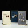 thumbnail image 4 of Stand Up Earrings Rack Metal Velvet Jewelry Display Props-navy Blue-week, 4 of 4