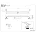 thumbnail image 3 of Kingston Brass BSF2427 Watercourse 24-Inch Stainless Steel Linear Shower Drain with Reversible Tile Insert and Flat Grate in Brushed Brass, 3 of 4