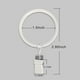 thumbnail image 2 of 60 Pack Metal Curtain Rings with Clips, Curtain Clip Rings Hooks for Hanging Drapery Drapes Bows, Curtain Rod Rings 1.5 inch Interior Diameter, White, 2 of 5