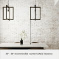 thumbnail image 5 of Hunter - Woodburn 1-light Noble Bronze, Medium Size Pendant Light, Dimmable, Modern Style, Rectangle Shaped, for Bedrooms, Dining, Living Rooms - 19814, 5 of 7