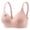 Pink, variant on Admvng Wireless Bras for Women Printing Gathered Together Large Size Daily Bra Underwear No Rims S-2XL