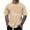 #Khaki, variant on DPTALR Men's Retro Print Pullover T-Shirt Round Neck Short Sleeve Loose Casual Style,Navy, L