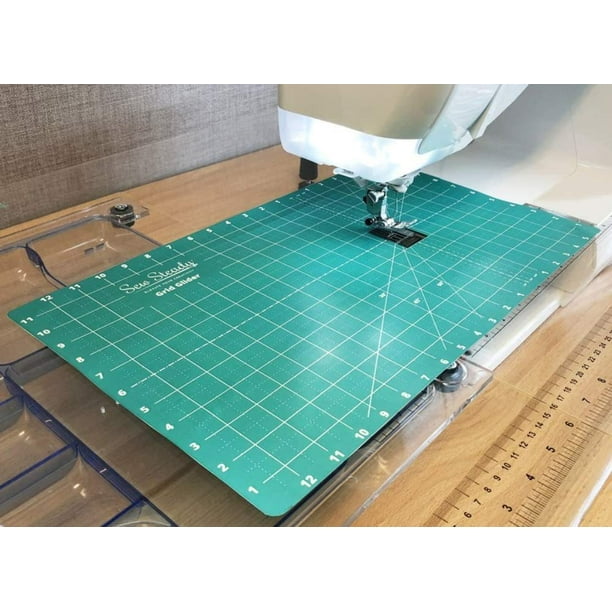 Sew Steady Free Motion Quilting Slider Mat Grid Marked 12 x 20 with