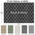 thumbnail image 2 of CozyDesg Shag Area Rugs,5'x7' Soft Fluffy Shaggy Carpet for Living Room,Large Rug for Bedroom Dining Room Home Decor Room Decor,Black & White, 2 of 8