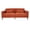 Orange, variant on Comfy Futon Sofa Corduroy Loveseat Couch with Pillow Cushion, Modern Sleeper Sofa Couch with Solid Leg for Living Room,Bedroom, Orange