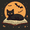 Orange Halloween Cat, variant on Yayeee Kids Hooded Towels Toddler Soft Absorbent Beach Bathing Wrap 50" x 23.5", Black Halloween Cat