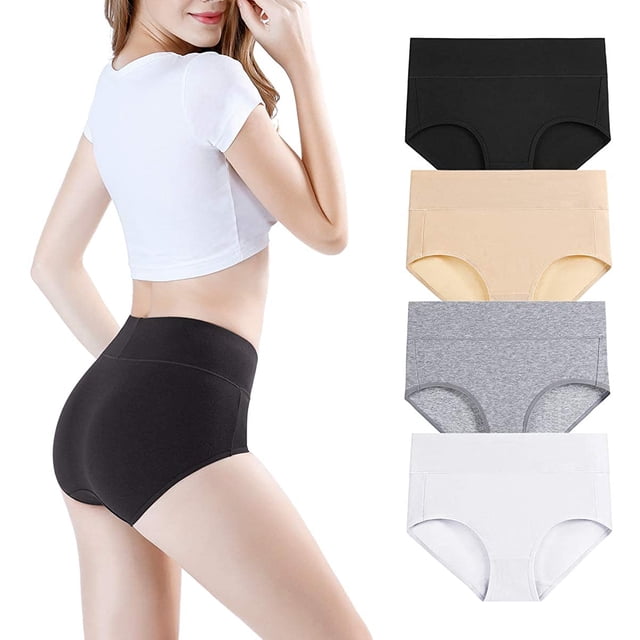 Culottes Taille Haute en Viscose pour Femmes, Douces et Respirantes, Culottes Couvrantes