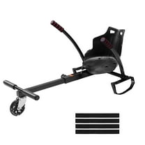 KFFKFF Hoverboard Kart Seat,  for6.5", 8", 8.5", 10" Self Balancing Scooter, LED Light-up Wheel Hoverboard Kart for Kids or Adults, Hoverboard Attachments Adjustable Frame Length