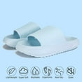 thumbnail image 2 of Cloud Slippers for Women and Men, Massage Shower Bathroom Non-Slip Quick Drying Open Toe Super Soft Comfy Thick Sole Home House Cloud Cushion Slide Sandals for Indoor & Outdoor Platform Shoes, 2 of 13