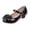 Black, variant on Otqutp Baby Sandals Children Shoes with Single Shoes Fashion Leather Shoes Versatile Bow Small Leather Shoes Single Shoes for 4 to 13 Years