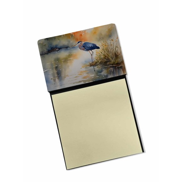 Blue Heron Sticky Note Holder