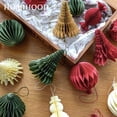 thumbnail image 2 of Adornos navideños de papel para colgar en el árbol de Navidad, muñeco de nieve, farol, forma de caramelo, para festivales, 2 of 5
