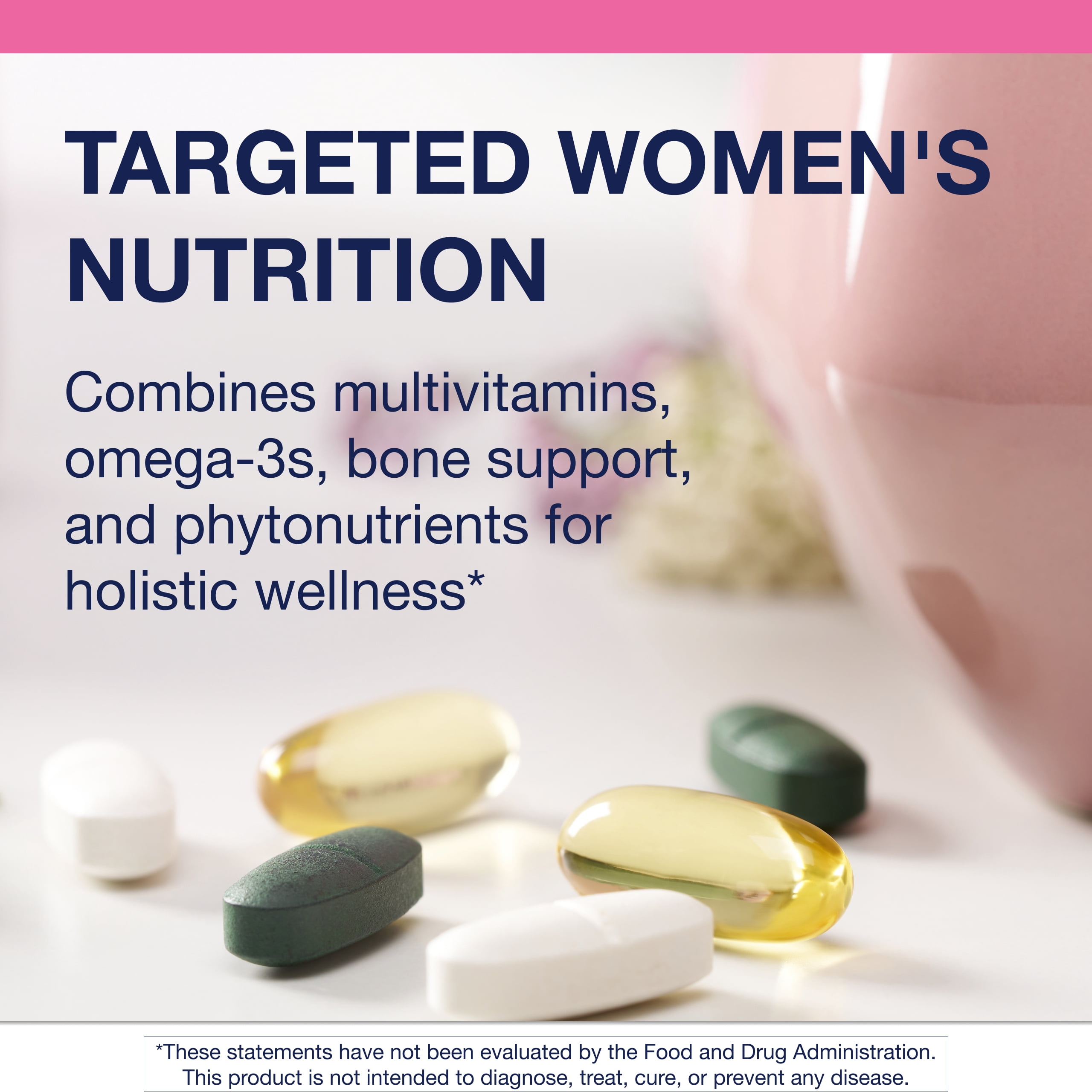 Metagenics Wellness Essentials Women's Daily Packs - 30 Daily Multivitamin Packs - Women's Multivitamins - Bone Density Support* - Omega-3 Fatty Acids - Non-GMO & Gluten Free - 30 Packets