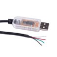 thumbnail image 3 of 2X USB A RS485 Cable Pelador de 6 Núcleos Convertidor de Extremo Conector Cableado Pinout Cable Compatible USB-RS485-WE-1800BT6, 3 of 5