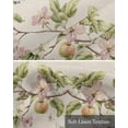 thumbnail image 6 of Country Pink Flowers Kitchen Valances for Windows Farmhouse Linen Window Valance Curtain for Living Room Window Treatment Retro Spring Plants Butterfly Valance Rod Pocket Topper Drape, 42 x 12 Inch, 6 of 6