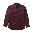 thumbnail image 3 of Fashion Men‘s Formal Long Sleeve Shirt Solid Color Button Up Business Work Dress Top, 3 of 6