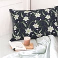 thumbnail image 5 of Kdxio Cotton Pillow Cases 14"x20" Pillowcases,Soft and Breathable Bedroom Pillow Cases-Lilies Flowers, 5 of 8
