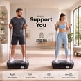 thumbnail image 4 of Patbrela Vibration Plate Exercise Machine, Whole Body Vibration Platform, 99 Vibration Levels, 9 Preset Programs, Resistance Bands, Remote & LED Display Controls, 350lb Capacity, Black, 4 of 10