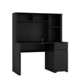 thumbnail image 6 of Llinc Store Computer Desk with Hutch & Bookshelf,Wood Executive Desk Teens Student Desk with 3 AC Outlets and 2 USB Charging Ports,Study Laptop Table for Home, Black, 6 of 9