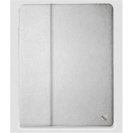 UPC 817317010086 product image for AT&T IFC01-Silver Leather Folio Case - Silver | upcitemdb.com