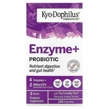 Kyolic Kyo-Dophilus Plus Enzymes Digestion Capsules, 120 Ea