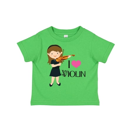 

Inktastic Girls I Heart Violin Gift Toddler Toddler Girl T-Shirt