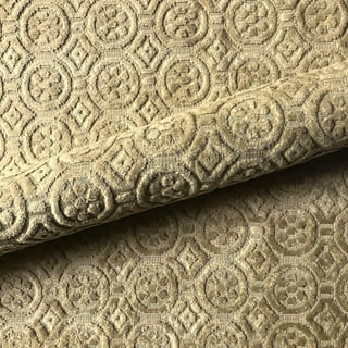 Mascot Bisque Cream Textured Chenille Upholstery Fabric By The Yard