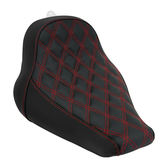 Black Front Driver Solo Seat w/ Red For Harley Breakout Fat Boy FLFB 2018-2023